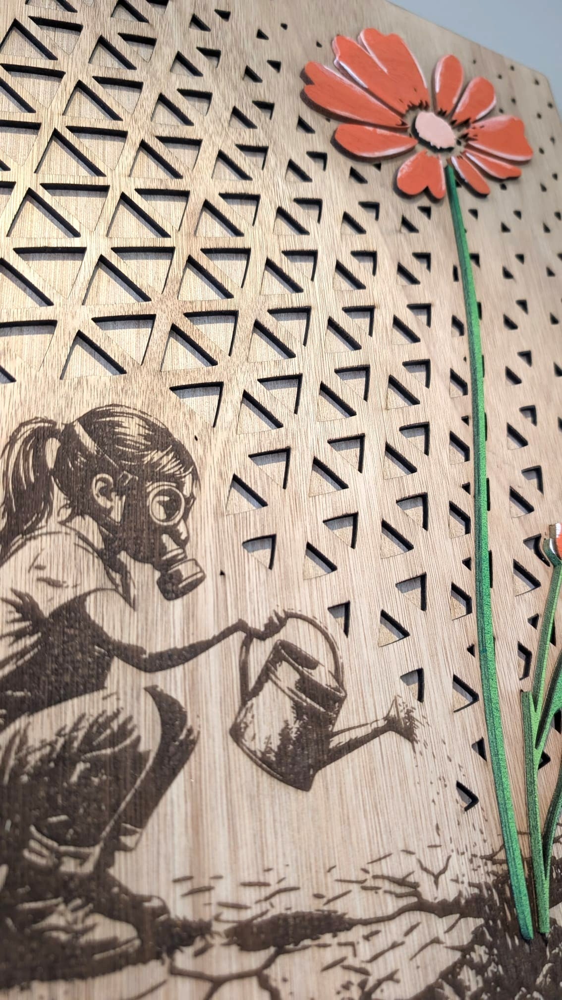 Gelaagde wallart: Nourish & Hope Remains - Vilewoods