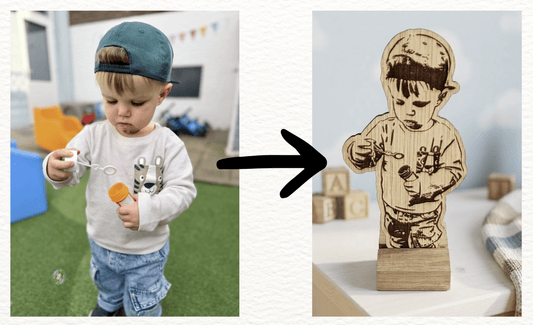 Gepersonaliseerde Foto op Hout (Stencil Art) - Vilewoods