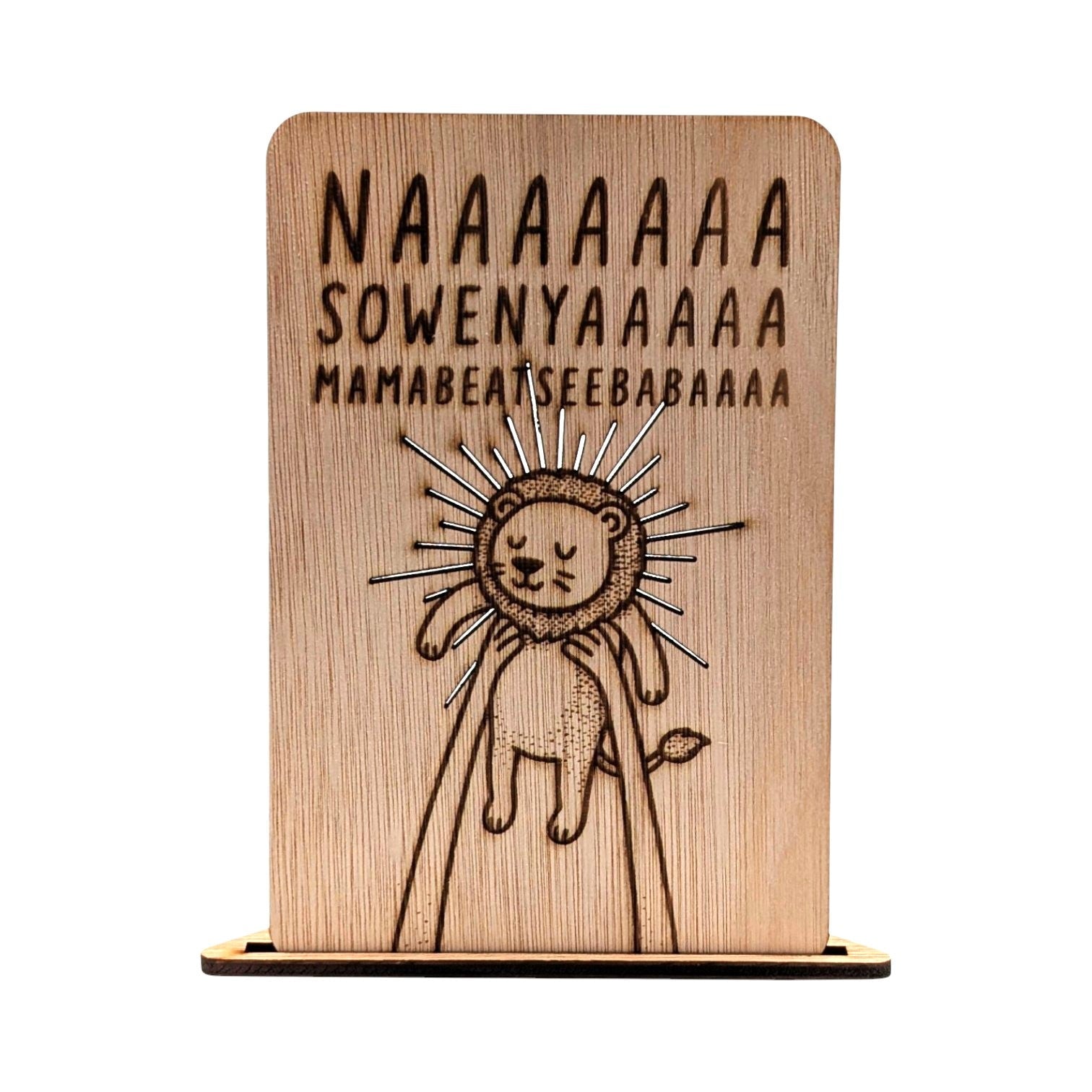 Houten Geboortekaart - Lion King - Vilewoods