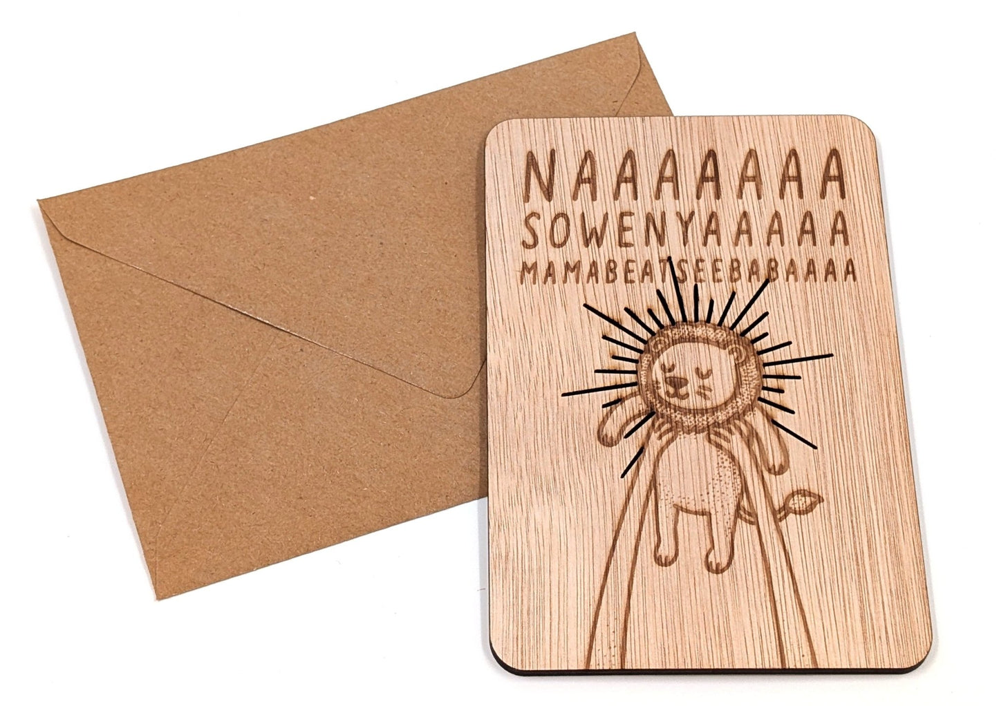 Houten Geboortekaart - Lion King - Vilewoods