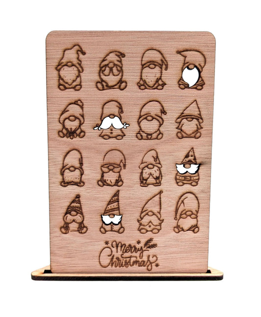 Houten Kerstkaart - Kleine Kerstmannetjes - Vilewoods