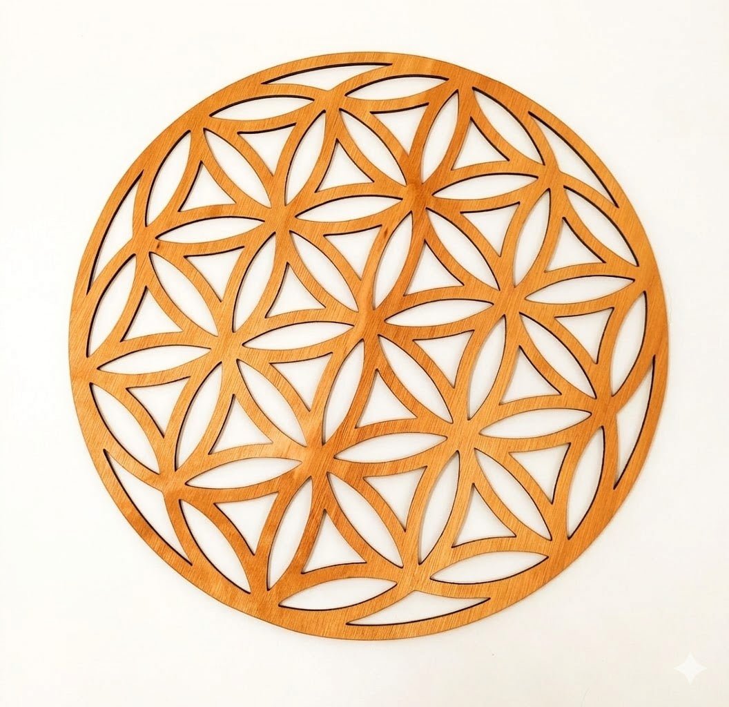 Set van 6 Houten Placemats – Geometrische Collectie (3 designs) - Vilewoods