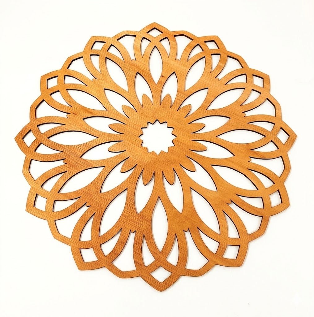 Set van 6 Houten Placemats – Geometrische Collectie (3 designs) - Vilewoods